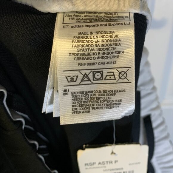 Adidas Men's Response Astro Pants Size XL NEW Black Climalite Ankle Zips Running - Picture 9 of 13